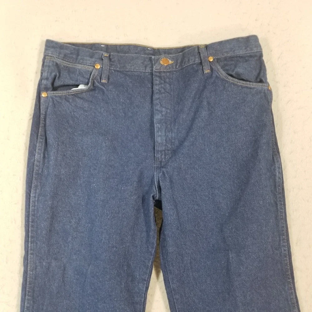 Wrangler jeans men's 38x28 Cowboy Cut 936PWD blue denim pants retro western